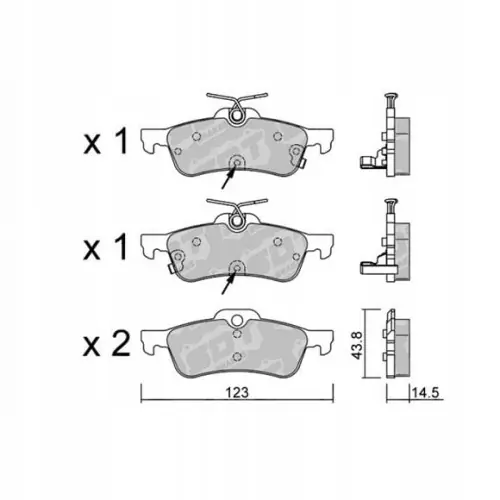 Kup teraz GALFER/SDT 2107901 klocki hamulcowe