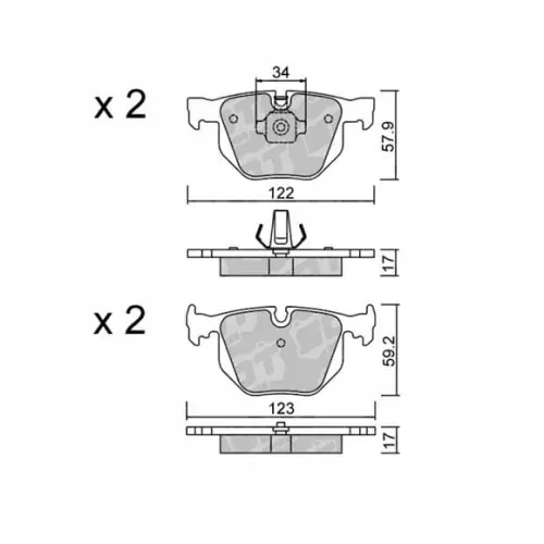 Bezpieczna płatność GALFER/SDT 2108400 klocki hamulcowe