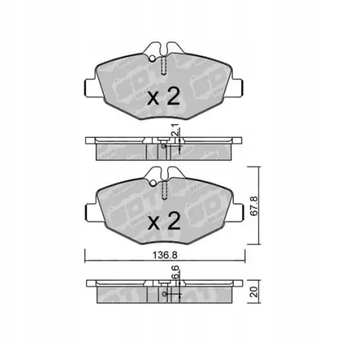 Premium GALFER/SDT 2108500 klocki hamulcowe
