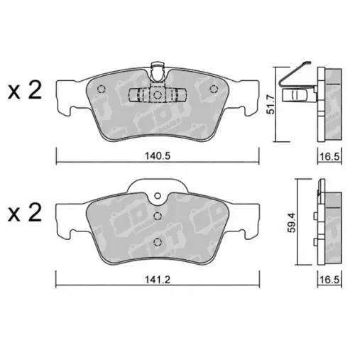 GALFER/SDT 2109101 klocki hamulcowe Ekspresowa dostawa