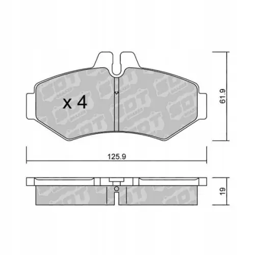 Najlepsza cena GALFER/SDT 2109500 klocki hamulcowe