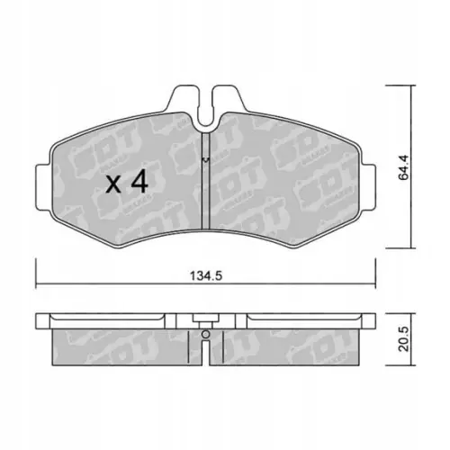 Autentyczny GALFER/SDT 2109600 klocki hamulcowe