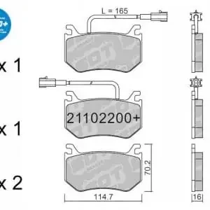 GALFER/SDT 21102200+ klocki hamulcowe Szybka dostawa