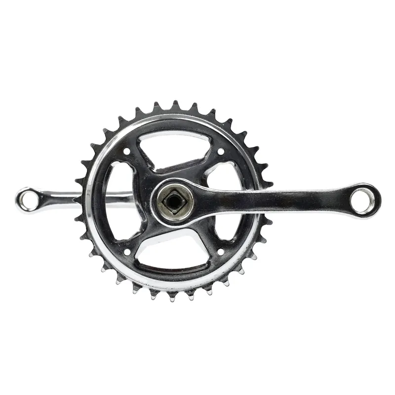Mechanizm korbowy Klassik,mocowanie kwadrat,114 mm, 32 zęby, chromowany, rowerek dzieciecy Autentyczny