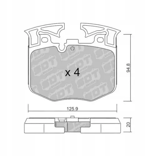 Wysoka jakość GALFER/SDT 21103000+ klocki hamulcowe