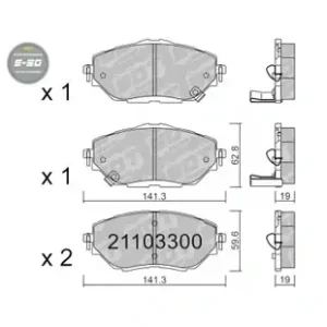 GALFER/SDT 21103300 klocki hamulcowe Wysoka jakość