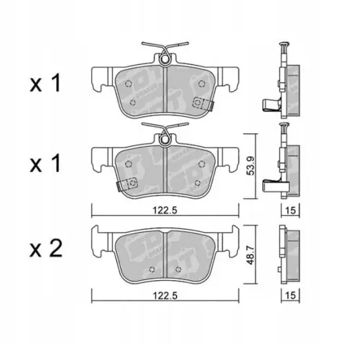 GALFER/SDT 21103800 klocki hamulcowe Ostatnia szansa