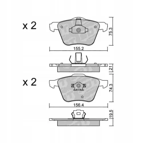 Rabat GALFER/SDT 2110400 klocki hamulcowe