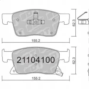 Niska cena GALFER/SDT 21104100 klocki hamulcowe