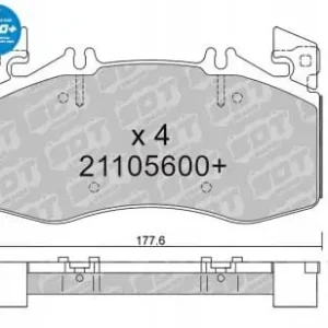 GALFER/SDT 21105600+ klocki hamulcowe Oryginalny