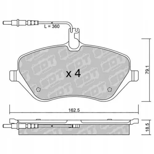 Darmowa dostawa GALFER/SDT 2110600 klocki hamulcowe