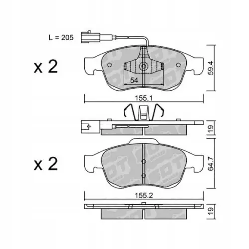 GALFER/SDT 2115001 klocki hamulcowe Ostatnia szansa