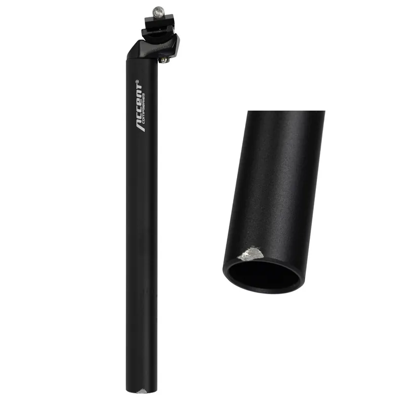 OUTLET Wspornik siodła Accent SP-252 31,2 mm, czarny piaskowany Zwrot pieniędzy