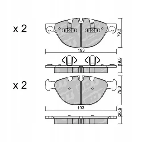GALFER/SDT 2115500 klocki hamulcowe Wyprzedaż