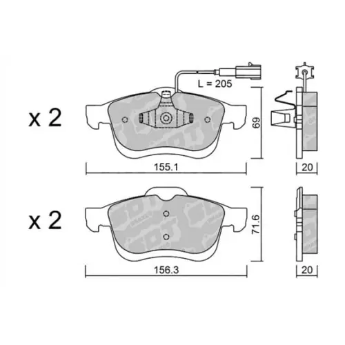 Ekspresowa dostawa GALFER/SDT 2115601 klocki hamulcowe