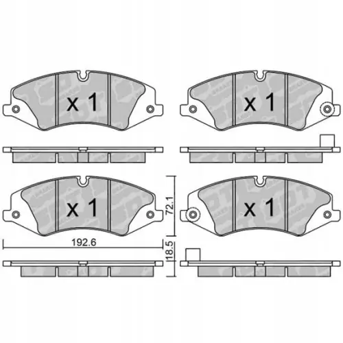 GALFER/SDT 2116501 klocki hamulcowe Oferta limitowana