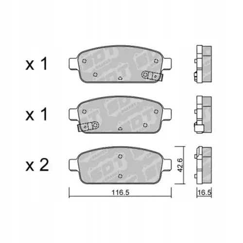 Ostatnia szansa GALFER/SDT 2116900 klocki hamulcowe