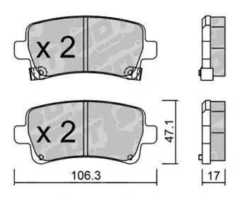 Nowość GALFER/SDT 2117300 klocki hamulcowe