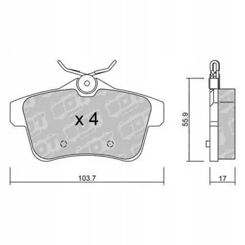 Ekspresowa dostawa GALFER/SDT 2117900 klocki hamulcowe
