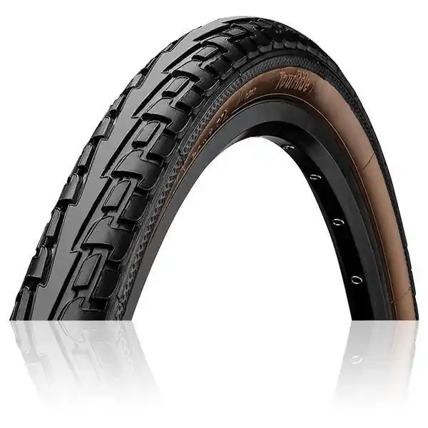 Opona Continental Ride Tour 28"x1,75" (47-622), czarna z brązowym paskiem, drutowana, ECO25 Oferta