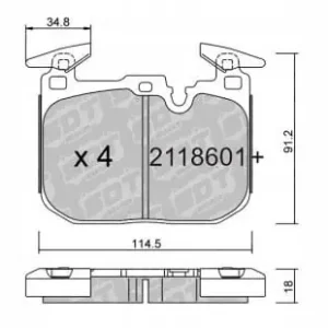 GALFER/SDT 2118601+ klocki hamulcowe Darmowa dostawa