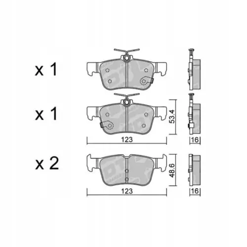 Oferta limitowana GALFER/SDT 2119001 klocki hamulcowe