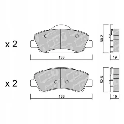 Tani GALFER/SDT 2120400 klocki hamulcowe