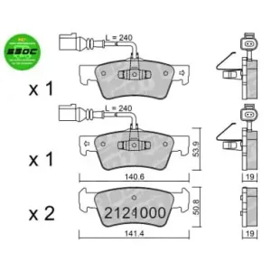 Zwrot pieniędzy GALFER/SDT 2121000 klocki hamulcowe