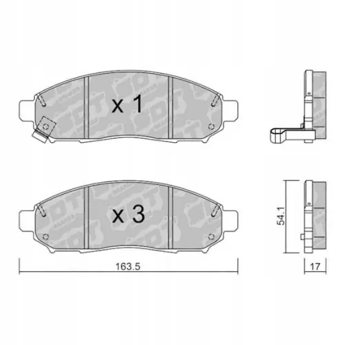 Nowość GALFER/SDT 2125900 klocki hamulcowe