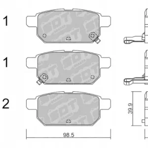 Oferta limitowana GALFER/SDT 2126202 klocki hamulcowe