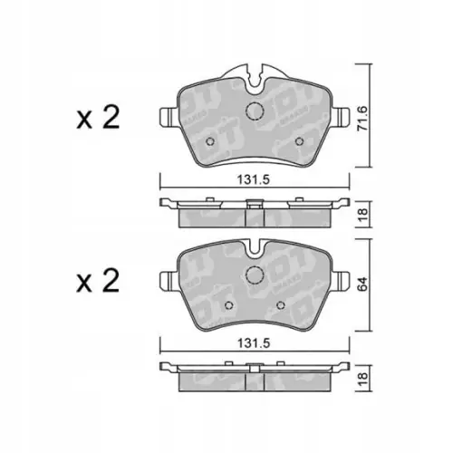 Wysoka jakość GALFER/SDT 2127200 klocki hamulcowe