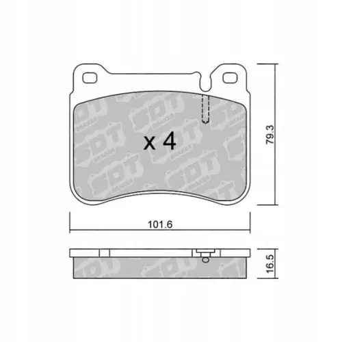 Oryginalny GALFER/SDT 2121700 klocki hamulcowe