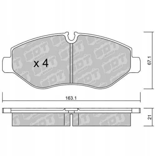 GALFER/SDT 2122000 klocki hamulcowe Rabat