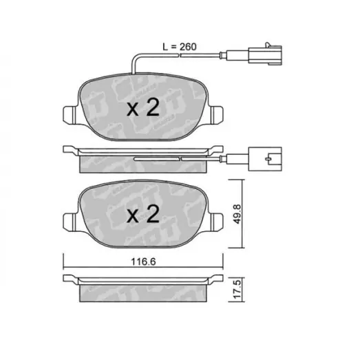GALFER/SDT 2123302 klocki hamulcowe Najlepsza cena