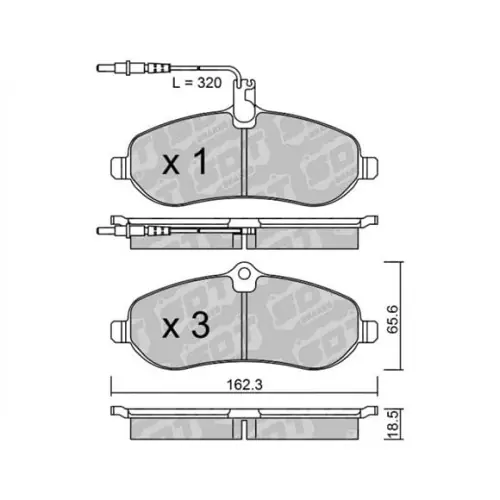 Oferta GALFER/SDT 2123500 klocki hamulcowe