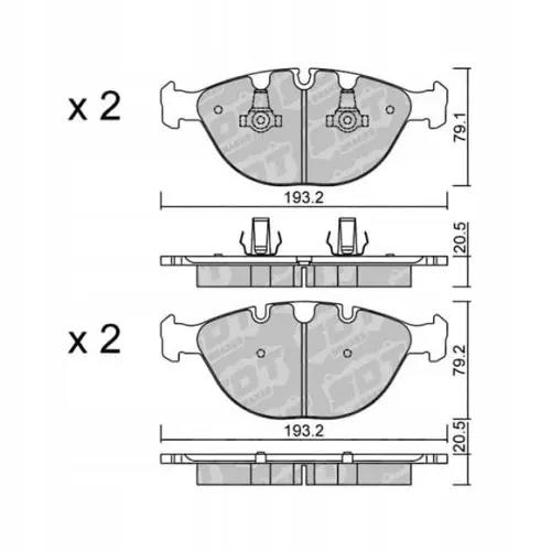 GALFER/SDT 2127600 klocki hamulcowe Tani