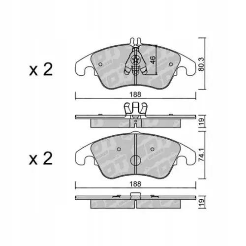 GALFER/SDT 2128001 klocki hamulcowe Szybka dostawa