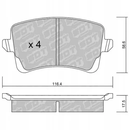 Bezpieczna płatność GALFER/SDT 2128100 klocki hamulcowe
