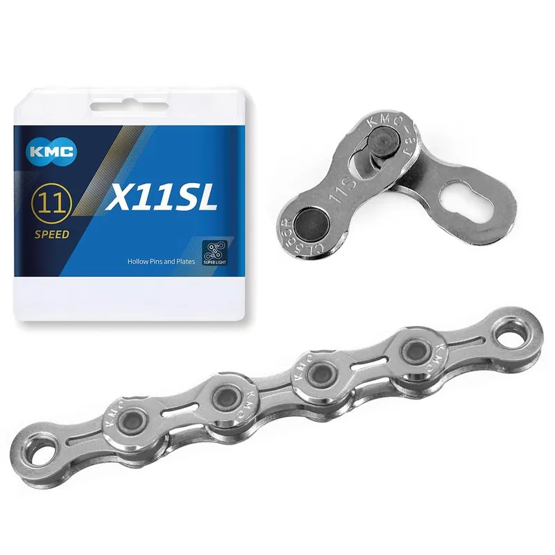 Łańcuch KMC X11SL srebrny 118 ogniw 5,65 mm 11-rzędowy Box Rabat