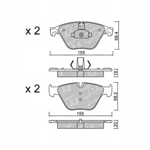 GALFER/SDT 2131900 klocki hamulcowe Premium