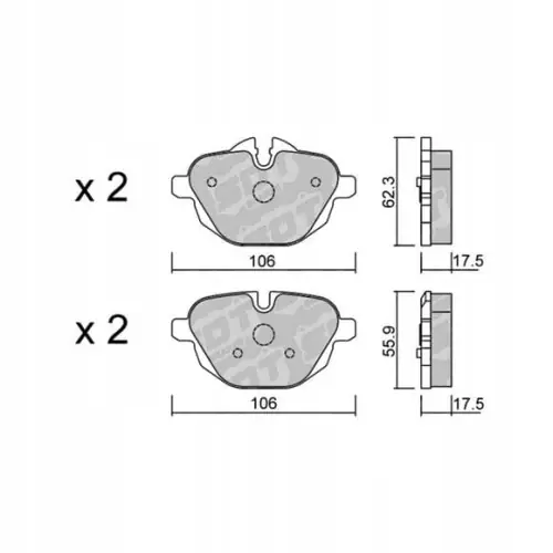 Ekspresowa dostawa GALFER/SDT 2132100 klocki hamulcowe