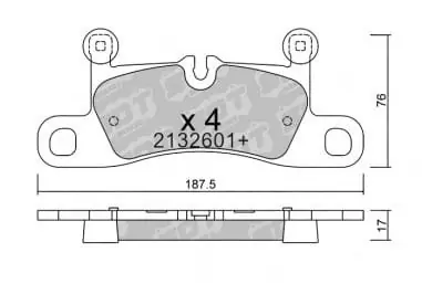 Tani GALFER/SDT 2132601+ klocki hamulcowe