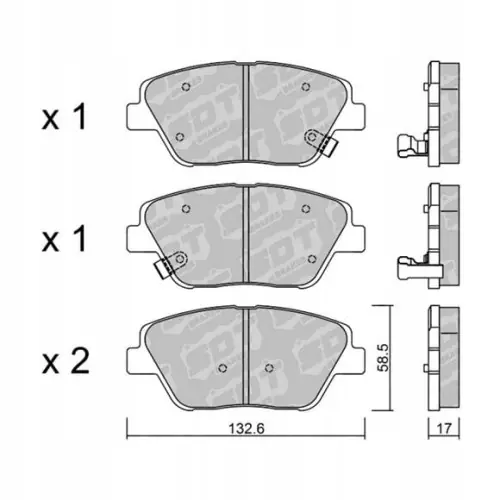 Darmowa dostawa GALFER/SDT 2134300 klocki hamulcowe