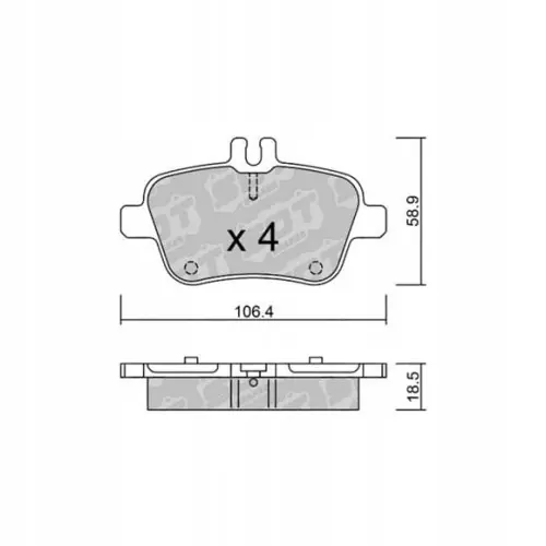 GALFER/SDT 2134700 klocki hamulcowe Darmowa dostawa
