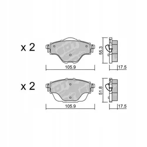 Kup teraz GALFER/SDT 2136100 klocki hamulcowe