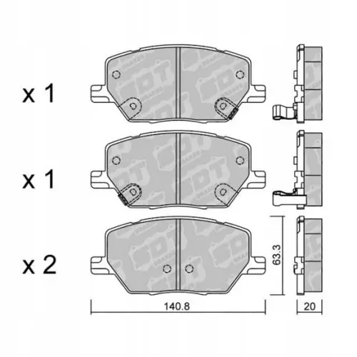 GALFER/SDT 2136600 klocki hamulcowe Szybka dostawa