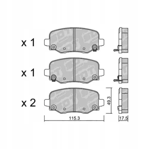 GALFER/SDT 2136700 klocki hamulcowe Nowość
