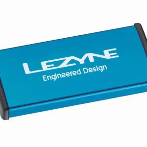 Wysoka jakość Zestaw łatek Lezyne Repair Kit Metal, aluminiowa obudowa, niebieska