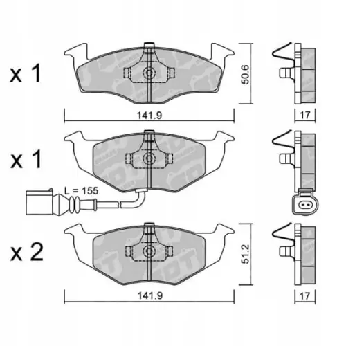 GALFER/SDT 2140503 klocki hamulcowe Promocja
