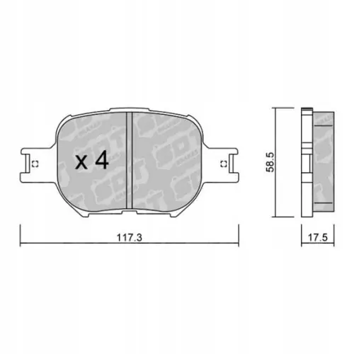 GALFER/SDT 2140700 klocki hamulcowe Tani
